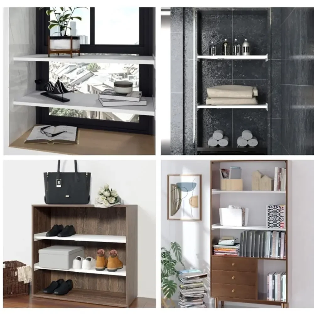 SOFRON Expandable Closet Shelf Organizer Adjustable Cabinet Pantry Large